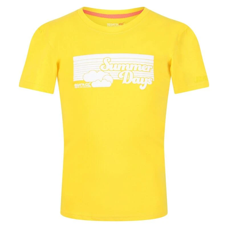 Regatta Bosley V T-shirt De Marche à Manches Courtes Pour Enfant - Jaune – Image 3