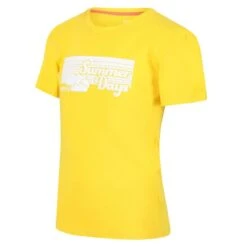 Regatta Bosley V T-shirt De Marche à Manches Courtes Pour Enfant - Jaune