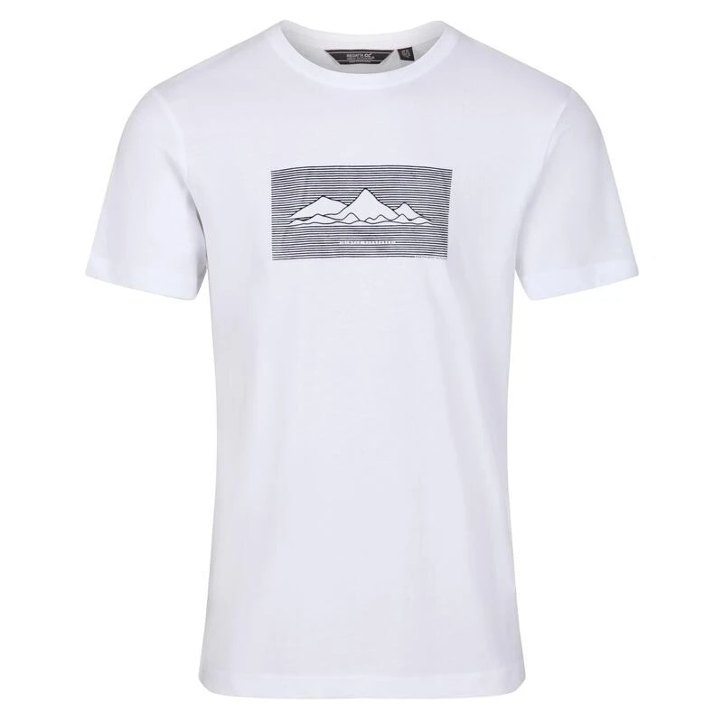 Regatta Breezed II T-shirt De Marche à Manches Courtes Pour Homme - Blanc – Image 3