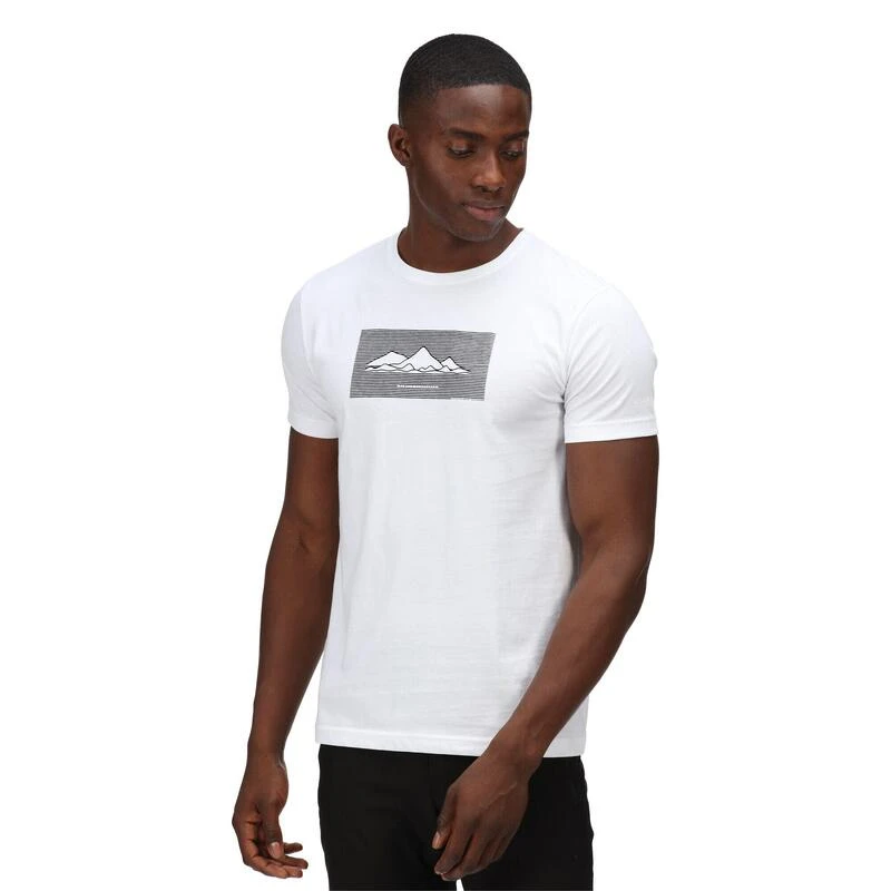 Regatta Breezed II T-shirt De Marche à Manches Courtes Pour Homme - Blanc – Image 5