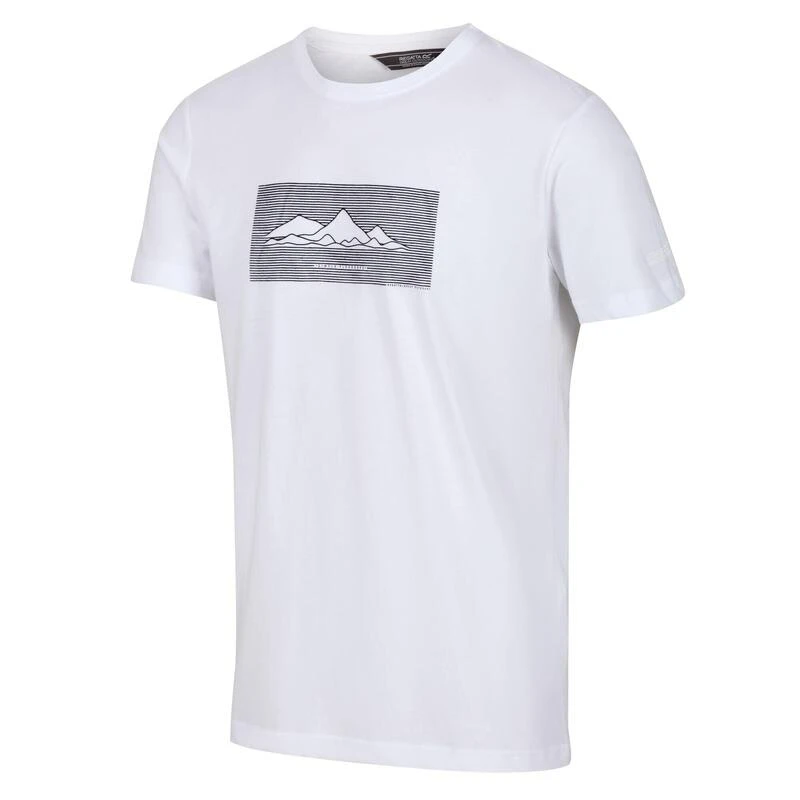 Regatta Breezed II T-shirt De Marche à Manches Courtes Pour Homme - Blanc