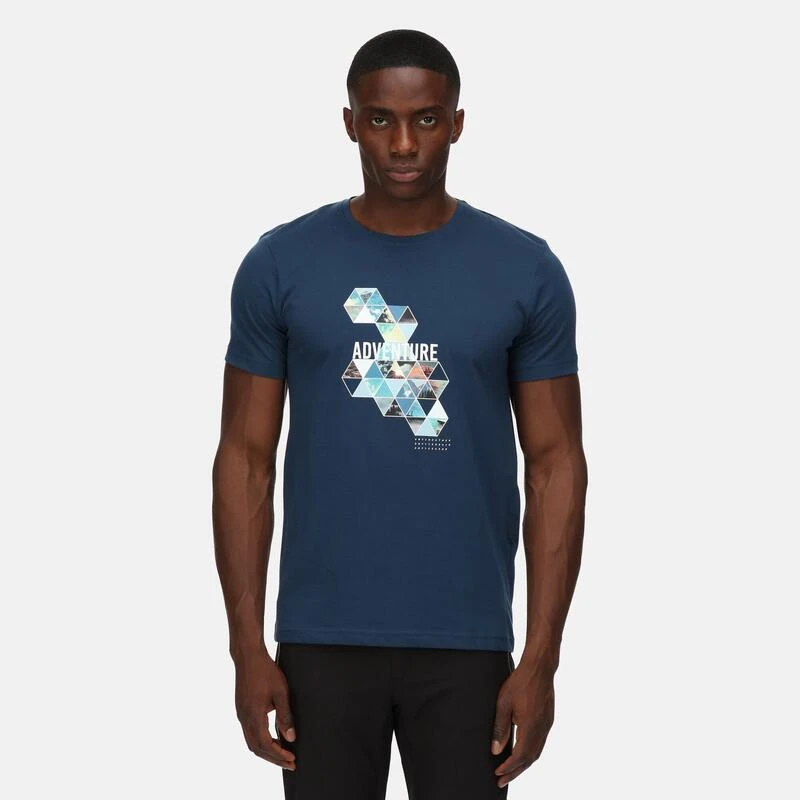 Regatta Breezed II T-shirt De Marche à Manches Courtes Pour Homme - Marine Moyen – Image 5