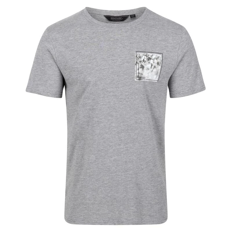Regatta Cline VI T-shirt De Marche à Manches Courtes Pour Homme - Gris Clair – Image 3