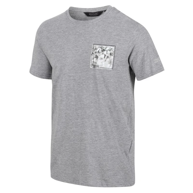 Regatta Cline VI T-shirt De Marche à Manches Courtes Pour Homme - Gris Clair