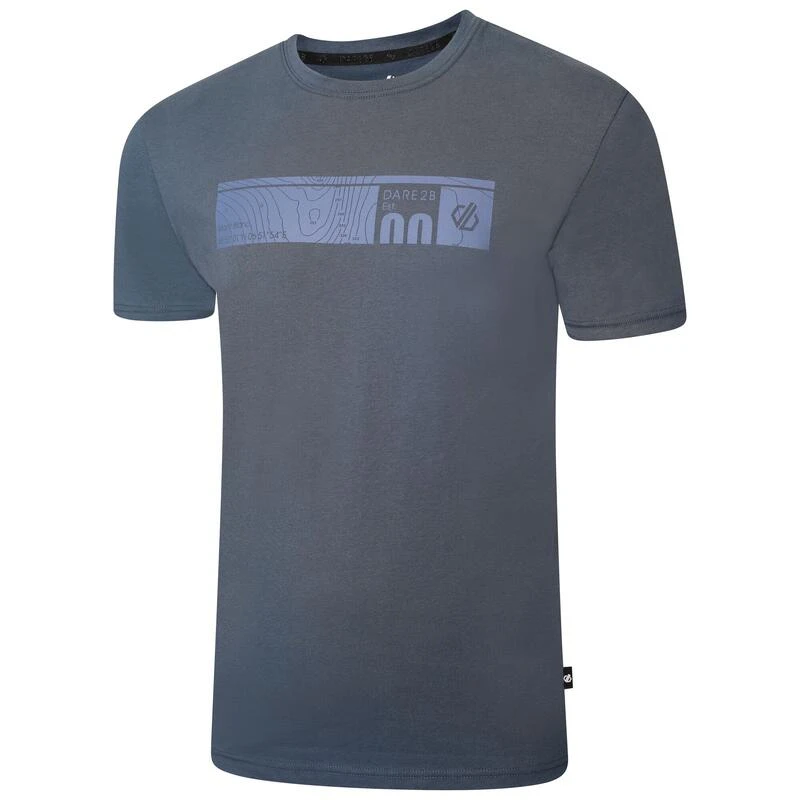 Dare 2b Dispersed T-shirt De Marche à Manches Courtes Pour Homme - Bleu – Image 2