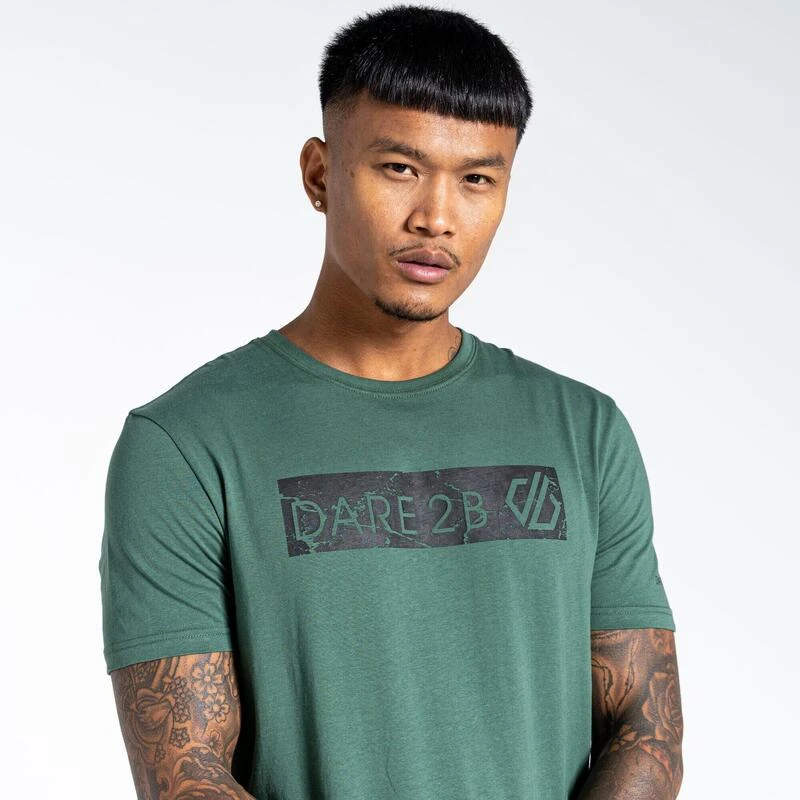 Dare 2b Dispersed T-shirt De Marche à Manches Courtes Pour Homme - Vert Pâle – Image 4