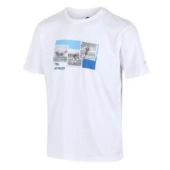 Regatta Fingal Slogan T-shirt De Marche à Manches Courtes Pour Homme - Blanc