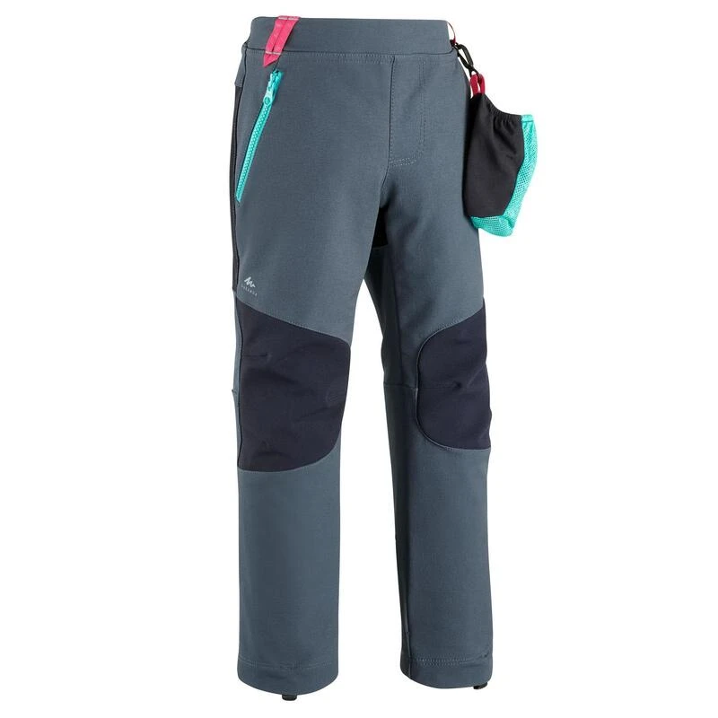 Quechua Pantalon Softshell De Randonnée - MH550 Gris - Enfant 2 - 6 Ans