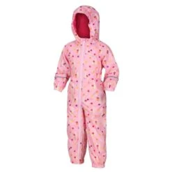 Regatta Pobble Combinaison De Randonnée Imperméable Pour Enfant - Rose Clair