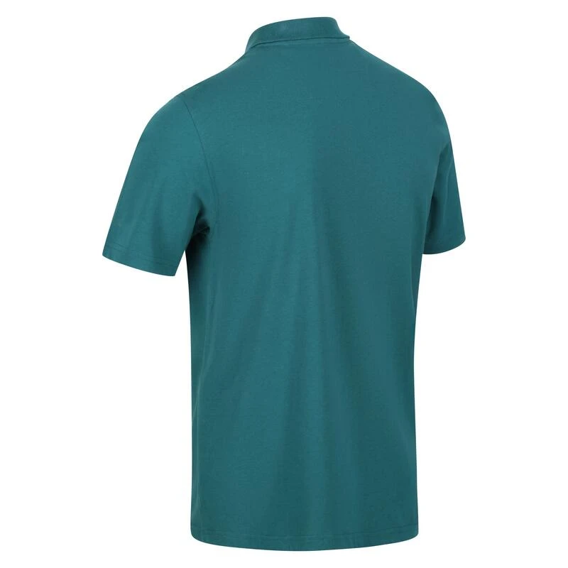 Regatta Polo Manches Courtes SINTON Homme (Turquoise Foncé) – Image 3
