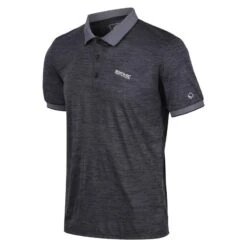 Regatta Remex II Polo Fitness à Manches Courtes Pour Homme - Gris Moyen
