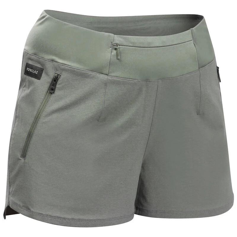 Short Court De Trekking - TRAVEL 500 - Kaki - Femme