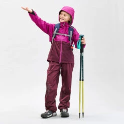 Quechua Surpantalon De Randonnée - MH500 Violet - Enfant 7-15 Ans