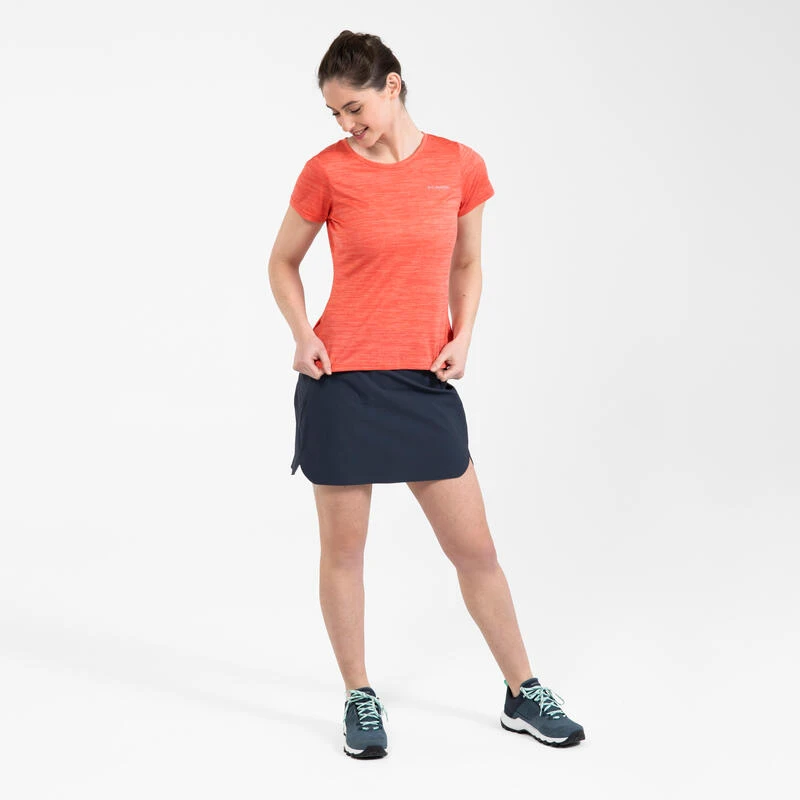 T-shirt Manches Courtes De Randonnée - Columbia Alpine Chill Rouge - Femme – Image 2