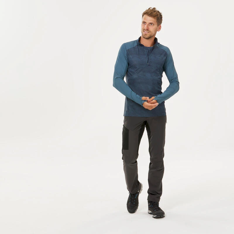 Quechua T-Shirt Manches Longues De Randonnée Anti-UV- Homme -MH550 – Image 2