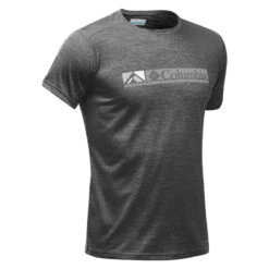 Tee-Shirt Manches Courtes De Randonnée Montagne - Columbia Alpine Chill Noir